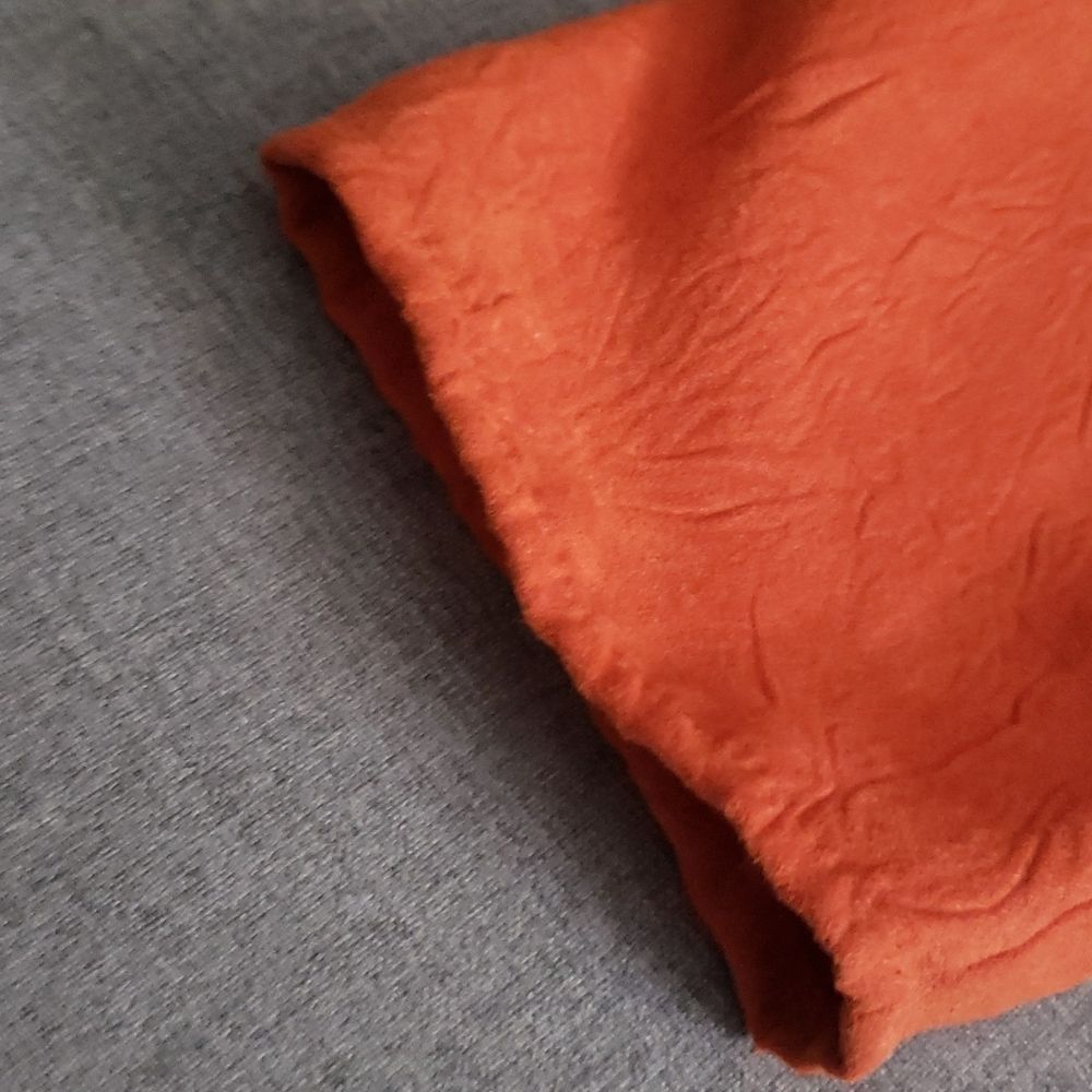 Lightweight orange comfy Requirements jacket size large orange blazer embossed - Picture 16 of 16